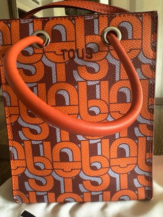 Bolso Tous Monograma Naranja y Marrón