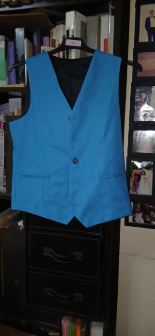 Traje de chaqueta azul claro completo 44