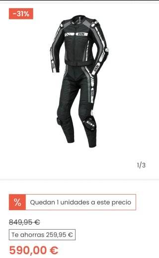 Mono IXS RS-800 2 piezas para mujer