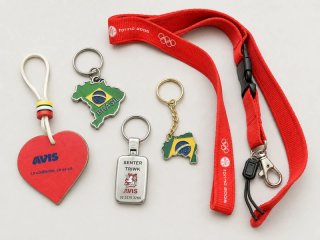 Lotto 22 portachiavi vintage Brasile Olimpiadi