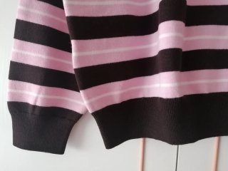 Jersey rayas marron/rosa, Mango