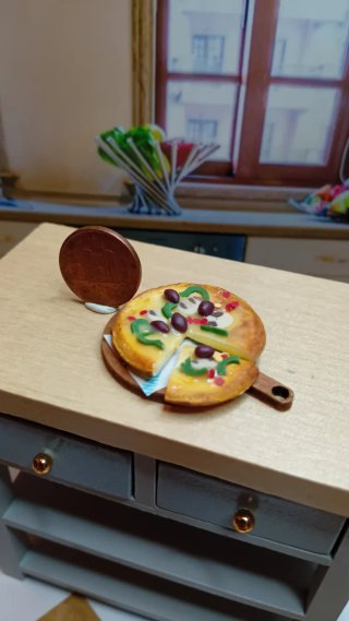 Casa delle bambole tagliere pizza