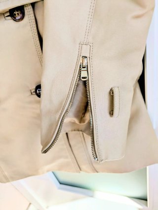 Zara Talla M - Gabardina Beige