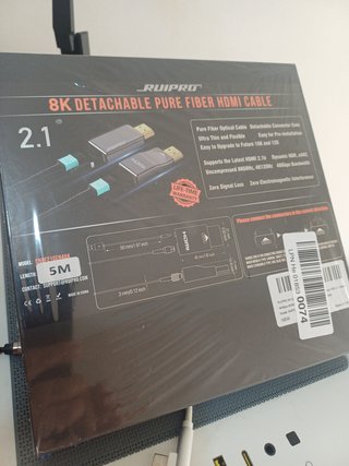 RUIPRO HDMI 2.1 8K, fibra óptica pura blindado 48g