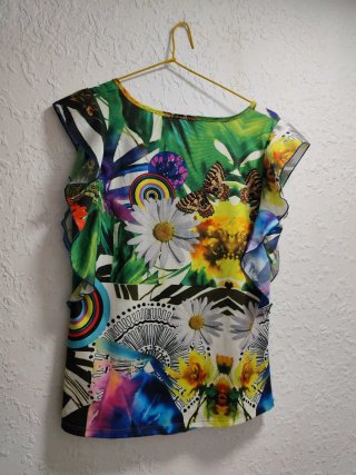 DESIGUAL - BLUSA SIN MANGAS - MUJER -TALLA -L