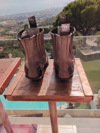 Botines de piel marrones