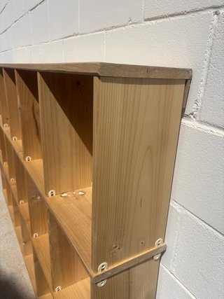 Estantería madera pino natural LUFE
