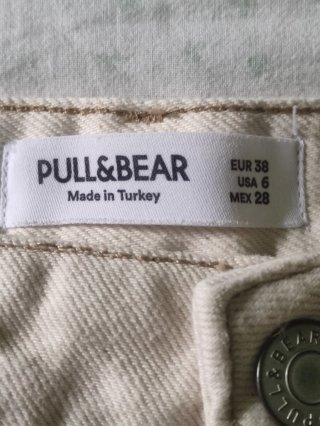 Pantaloncini jeans beige