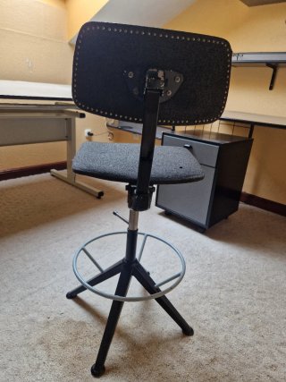 Silla alta de dibujo / taburete técnico regulable