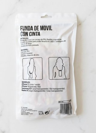Custodia iPhone 12 Viola con Cinta