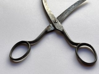 ANTIGUAS TIJERAS BARBERÍA SCHRAMMEN CREFELD ACERO