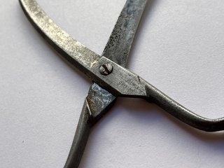 ANTIGUAS TIJERAS BARBERÍA SCHRAMMEN CREFELD ACERO