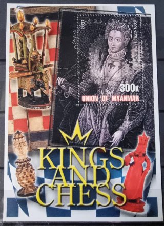 Colección de 20 Sellos y 8 Hojas Bloque de Ajedrez