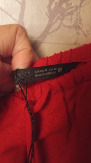 Falda larga boho Zara