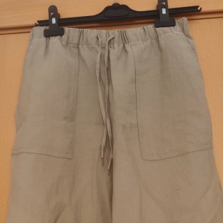 Pantalón fluido Zara caqui - Talla S
