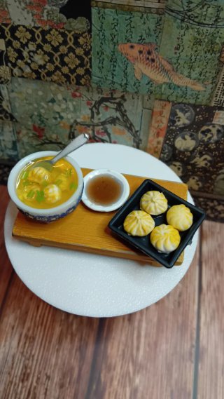 Casa delle bambole set cibo orientale