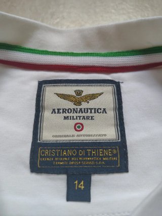 Camiseta Aeronautica Militare AM Blanca