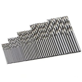 100 Brocas HSS Metal Doradas y Plateadas