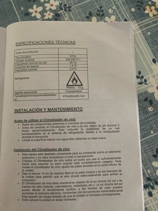 Vinoteca climatizador de vinos