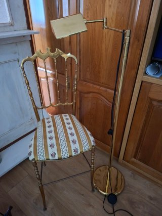 Conjunto silla y Lampara