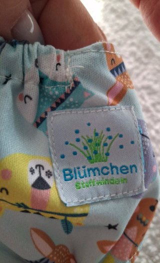Pañales tela rellenable Blümchen