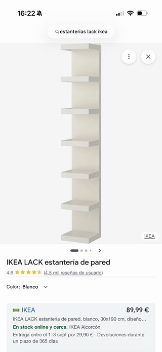 Scaffale lack Ikea