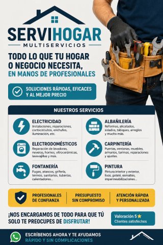 Servicios para tu hogar o negocio