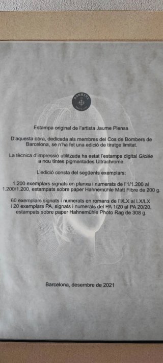 Litografía de Jaume Plensa
