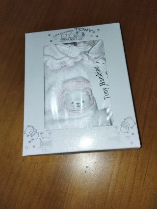 Pijama bebé niña 2 piezas osito. T 3 meses
