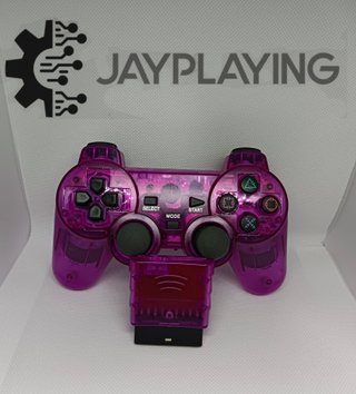 Mando PS2 Inalámbrico Morado Nuevo con Caja