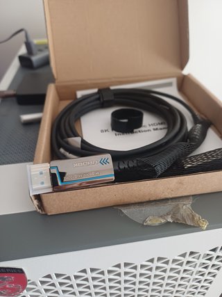 Cable hdmi  fibra óptica fina 8K HDMI 2,1, 8K60Hz