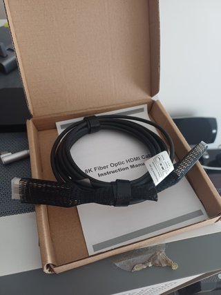 Cable hdmi  fibra óptica fina 8K HDMI 2,1, 8K60Hz