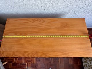 escritorio de madera de pino