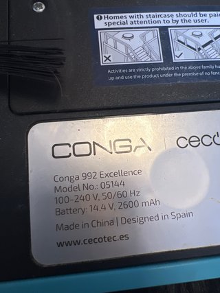 Robot limpieza Cecotec Conga Excellence 990