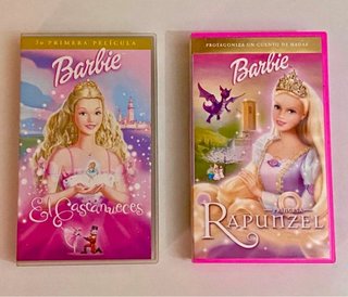Películas antiguas de colección VHS de Barbie.
