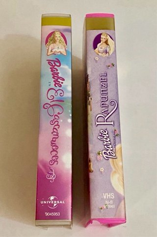 Películas antiguas de colección VHS de Barbie.