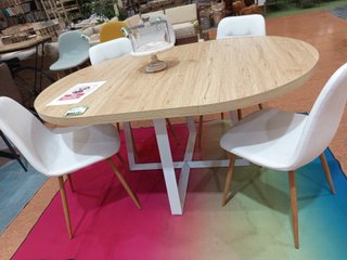 Mesa de comedorRedonda Extensible de Comedor 160cm