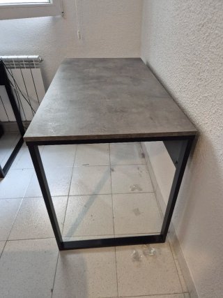 Tavolo da scrivania INNA colore cemento 110x60 cm