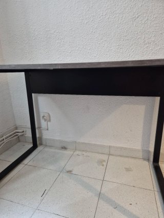 Tavolo da scrivania INNA colore cemento 110x60 cm
