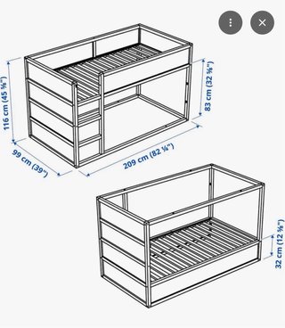 Cama infantil de madera