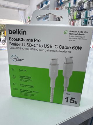 CABLE TIPO C A TIPO C BELKIN 60W