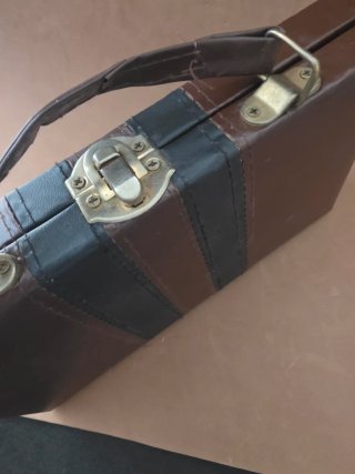 Juego Dominó completo Vintage Maletín Polipiel