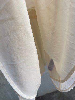 Vestido boho na-kd NUEVO color crema