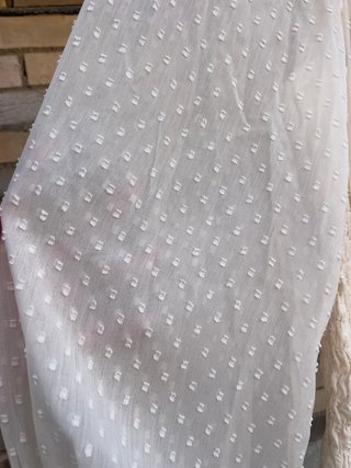 Vestido boho na-kd NUEVO color crema
