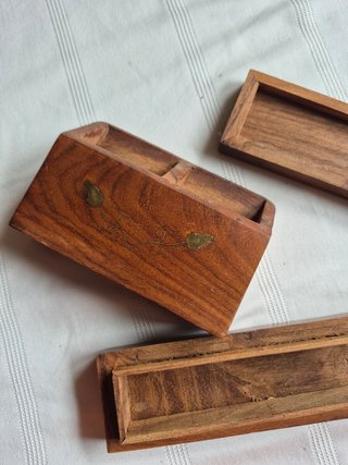 Conjunto escritorio madera
