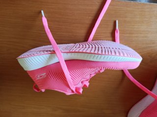 Deportivas Skechers Bobs fosforito rosa