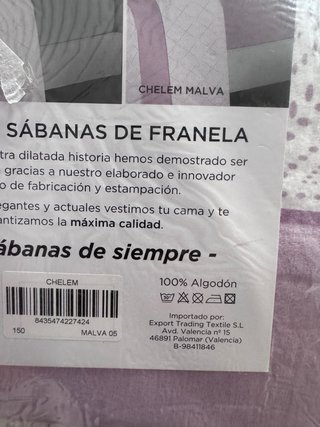Juego Sábanas Franela Cama 150