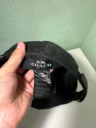 Gorra Coach Negra Ajustable