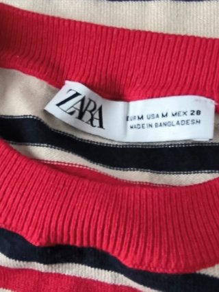 Jersey de rayas Zara