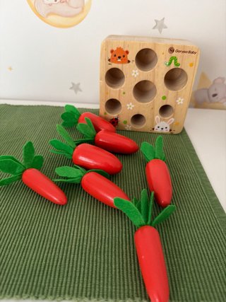 Juguete zanahorias Montessory